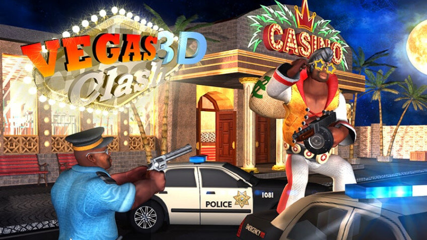    Ограбление казино — в Vegas Clash 3D банда Элвисов пытается сорвать куш