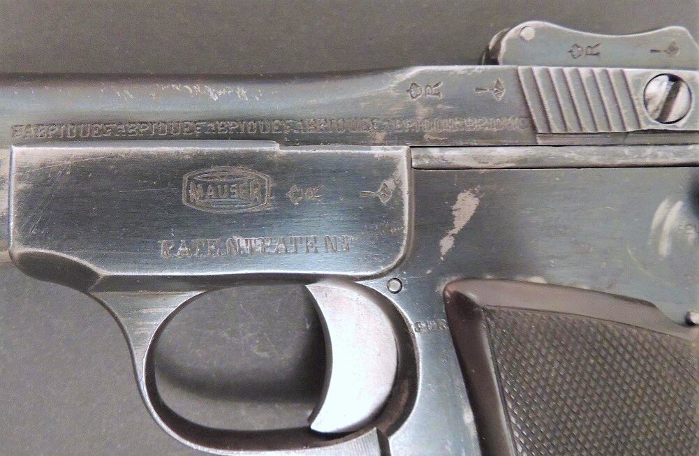 Неофициальная копия пистолета Браунинга с клеймом Маузер.