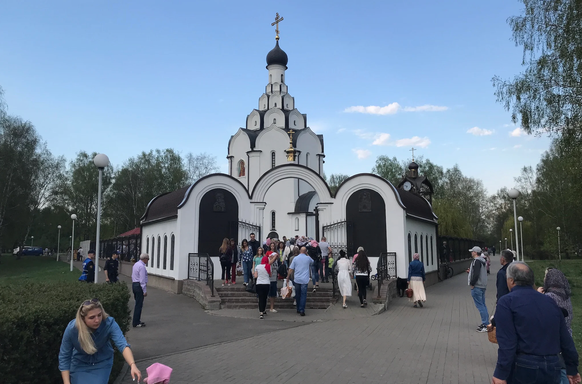 На Пасхе в Минске. 