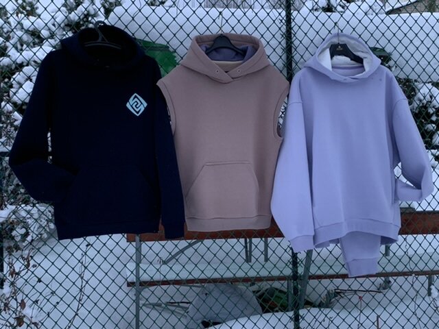 Худи с вышивкой, жилет с капюшоном, костюм с худи оверсайз.