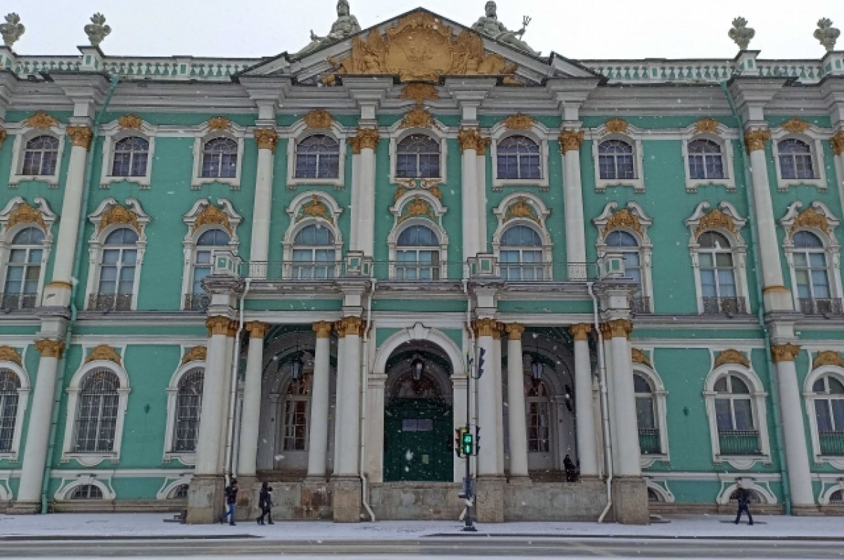    У Эрмитажа и других музеев Петербурга выстроились громадные очереди