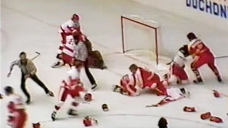    Скрин из видео драки.