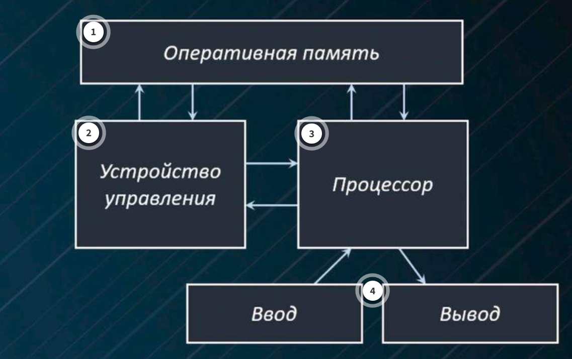 Архитектура ЭВМ. Принципы фон Неймана. | Python & ЕГЭ | ОГЭ Информатика🔺 |  Дзен