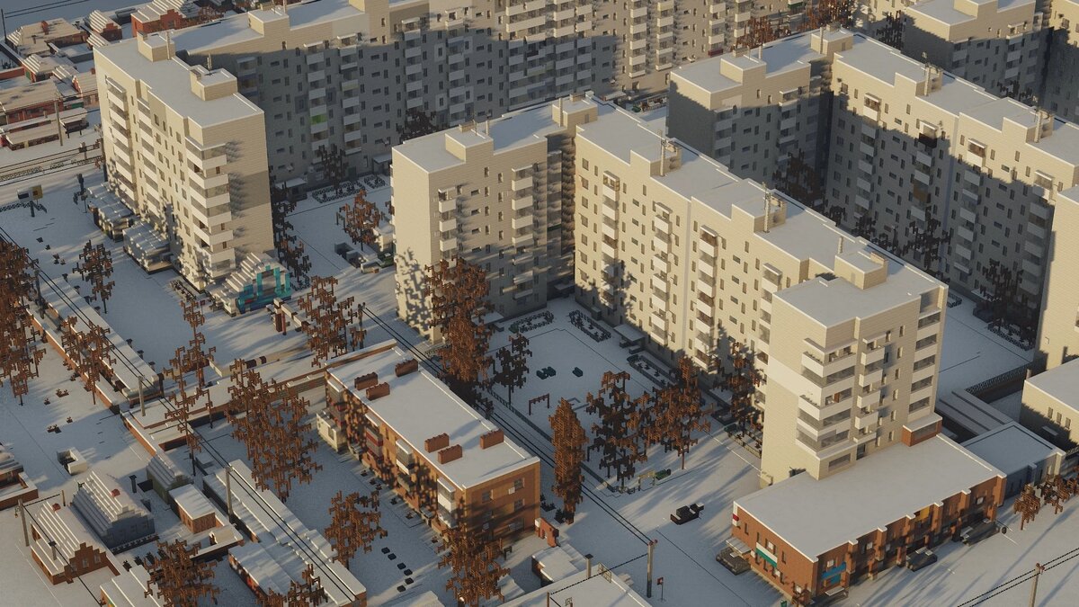    Умелец возводит точную копию Таганрога в Minecraft