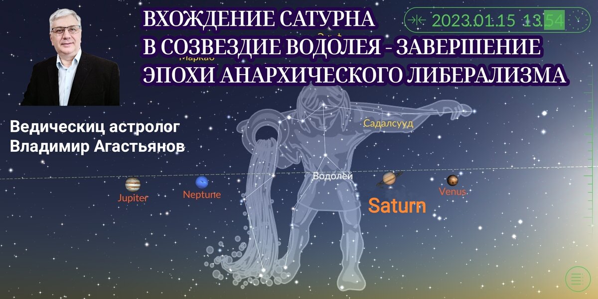 Прогноз астро 2023. Астропсихолог. Движение планет в январе 2023 года. Сатурн 16 января 2023 года.