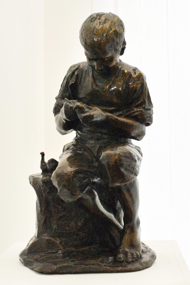 Картина молодые скульпторы. Гинцбург скульптор. Кочка» (1904, бронза Голубкина