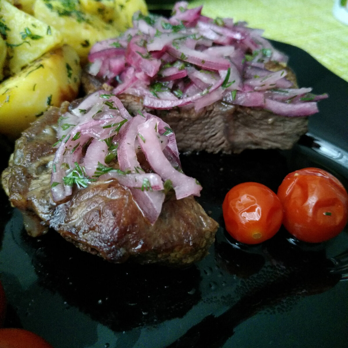 С мясом этот лучок особенно вкусный!