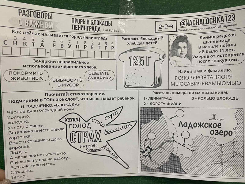     Форумчане считают, что ребусы — это перебор, но говорить с детьми об ужасах блокады необходимо    
 Фото: пользователь Алё-на / Форумы NN.RU