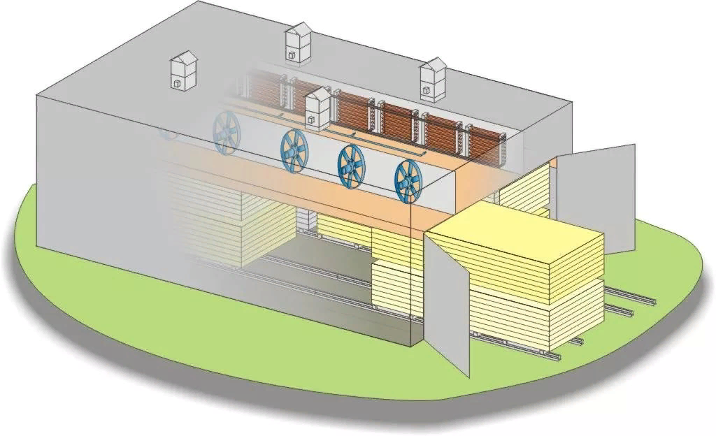 Схема сушильной камеры для древесины