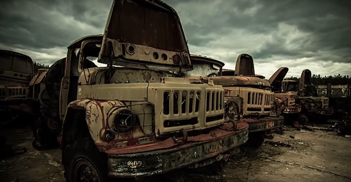 Чернобыль, припять, техника, прошлое, донбасс