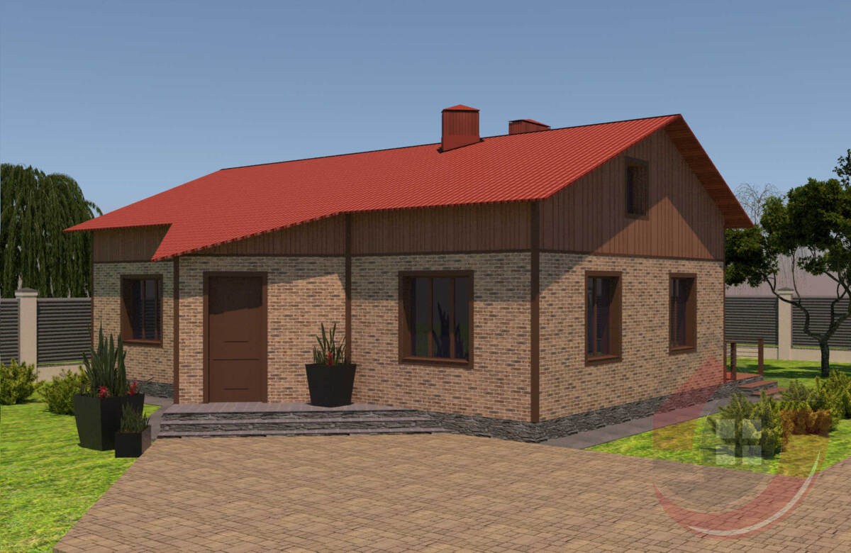 Вид дома спереди