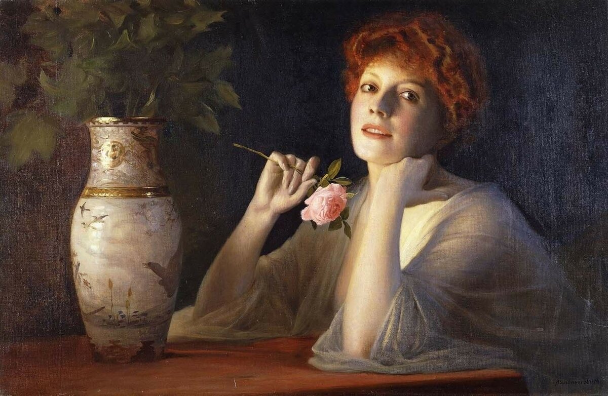 "Дама с розой"