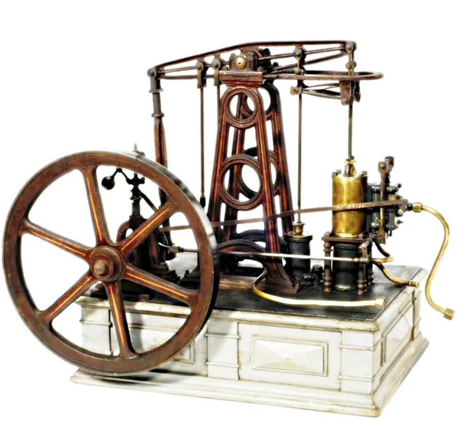 Первый в мире паровой двигатель. Паровая машина Джеймса Уатта. Паровой двигатель Джеймса Уатта. Первый тепловой двигатель Джеймса Уатта.