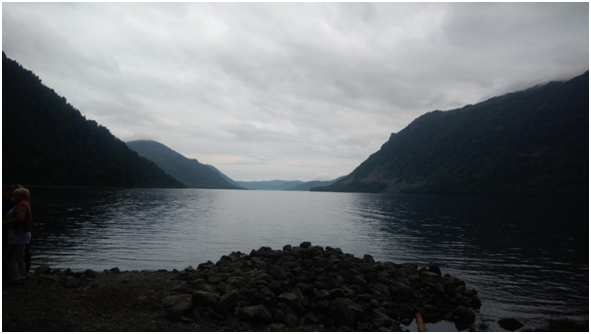 Первая   остановка с выходом на берег - к водопаду Эстюба