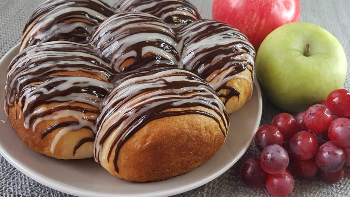 Булочки с шоколадом