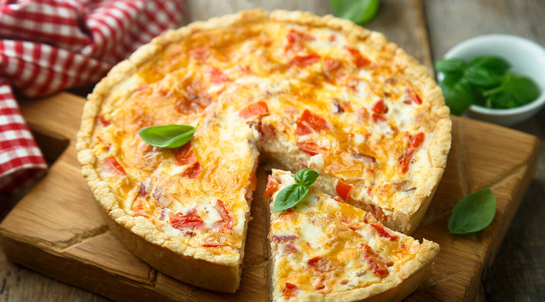 КИШ С ветчиной и сыром