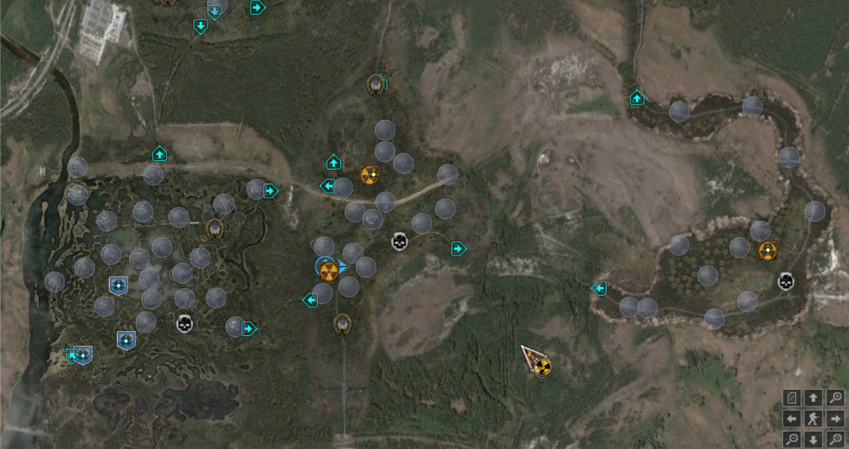 Карта. Скриншоты из игры STALKER.
