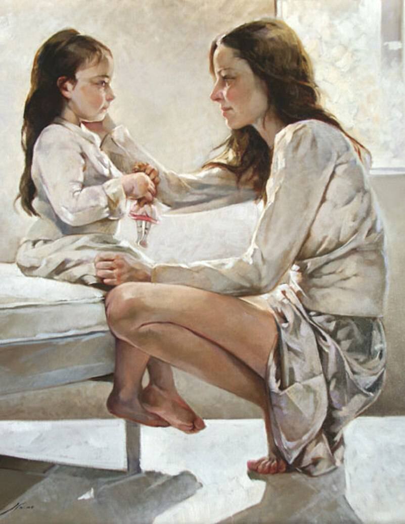 Франческа Стрино мать и дитя
