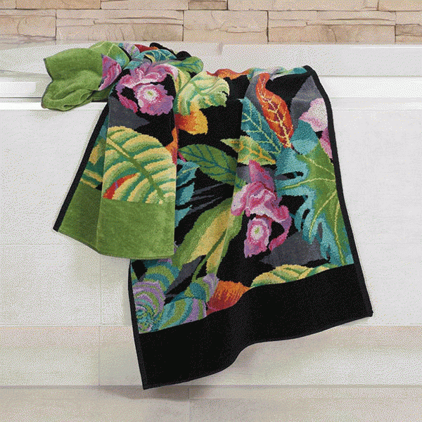 Шенилловые полотенца Feiler. Дизайны: Rainforest, Sussouci, Irina, Viena. Источник фотоконтента: Posteleon.ru