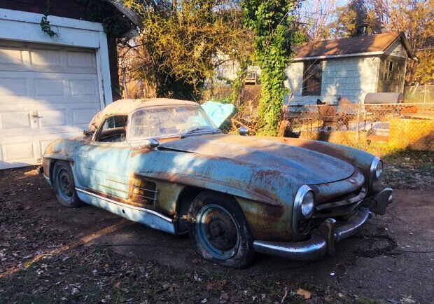 Mercedes 300SL до реставрации