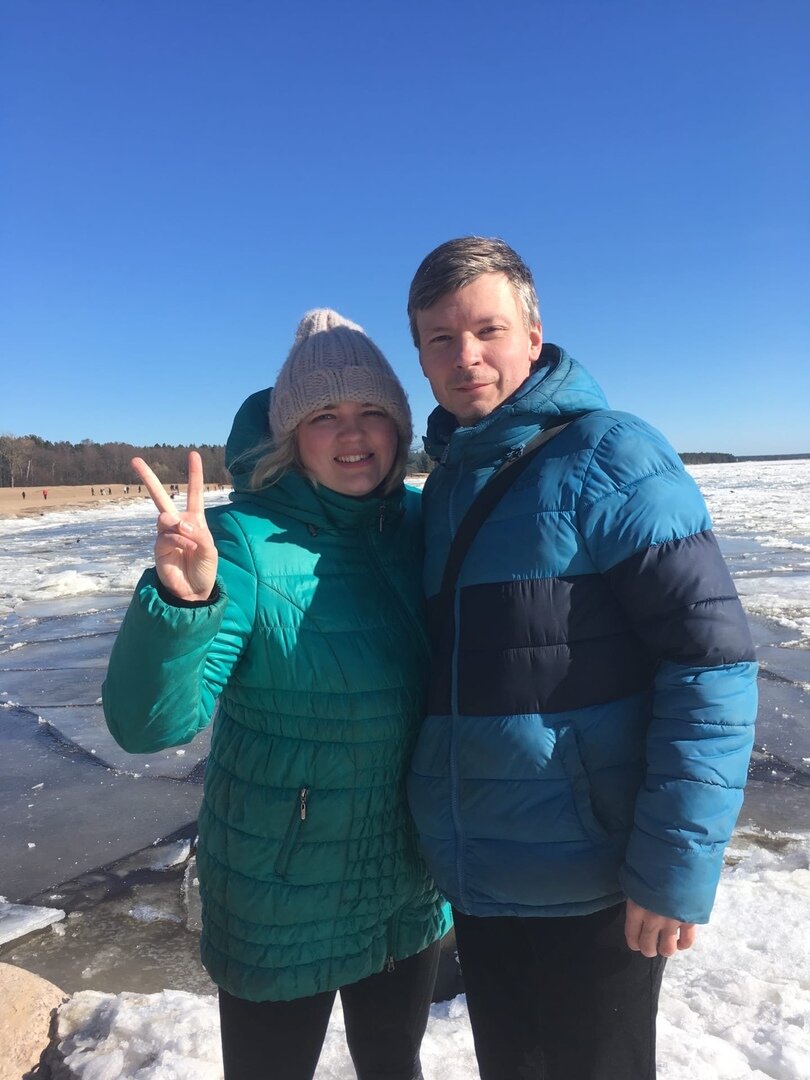 на берегу Финского залива