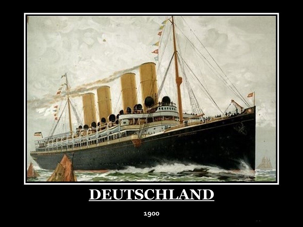 Немецкий лайнер "Дойчланд".
