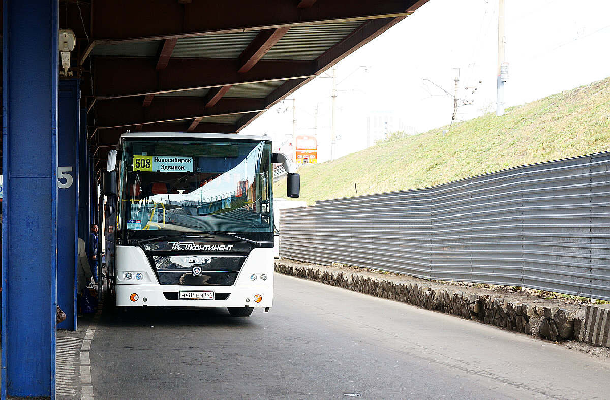Вот такой автобус повёз меня в Здвинск