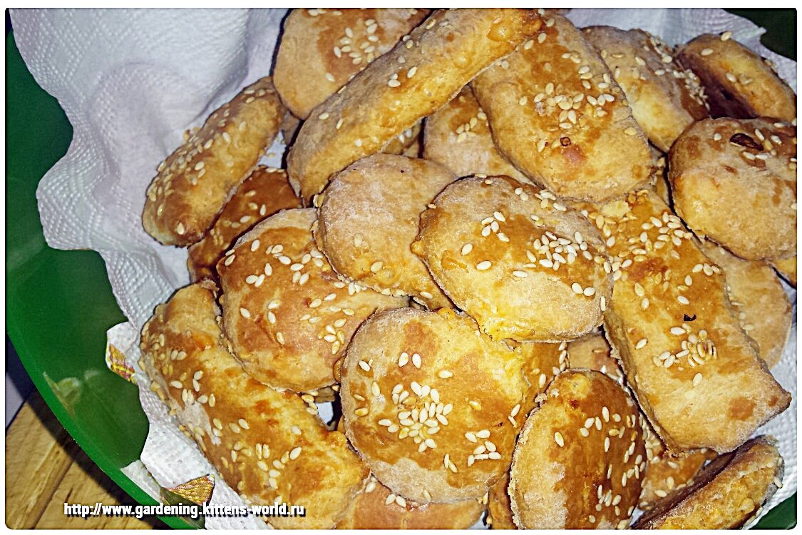 Печенье сырные палочки с кунжутом