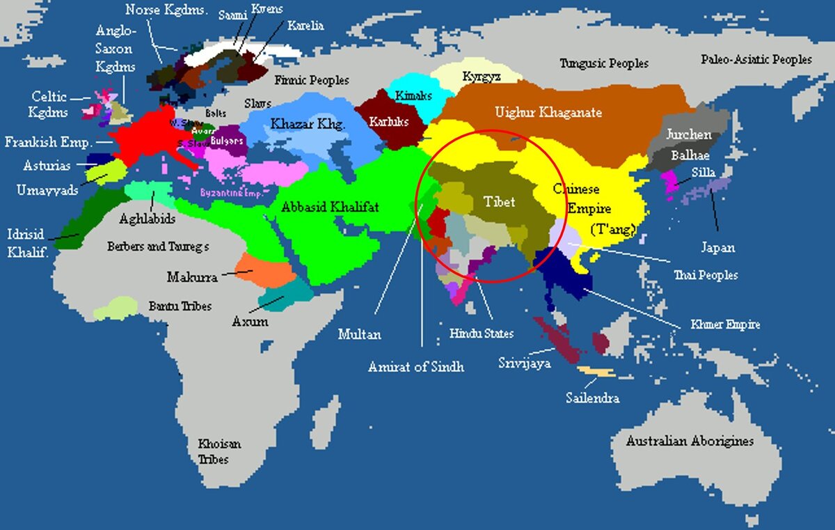 Карта обжитого мира 1 тысячелетия