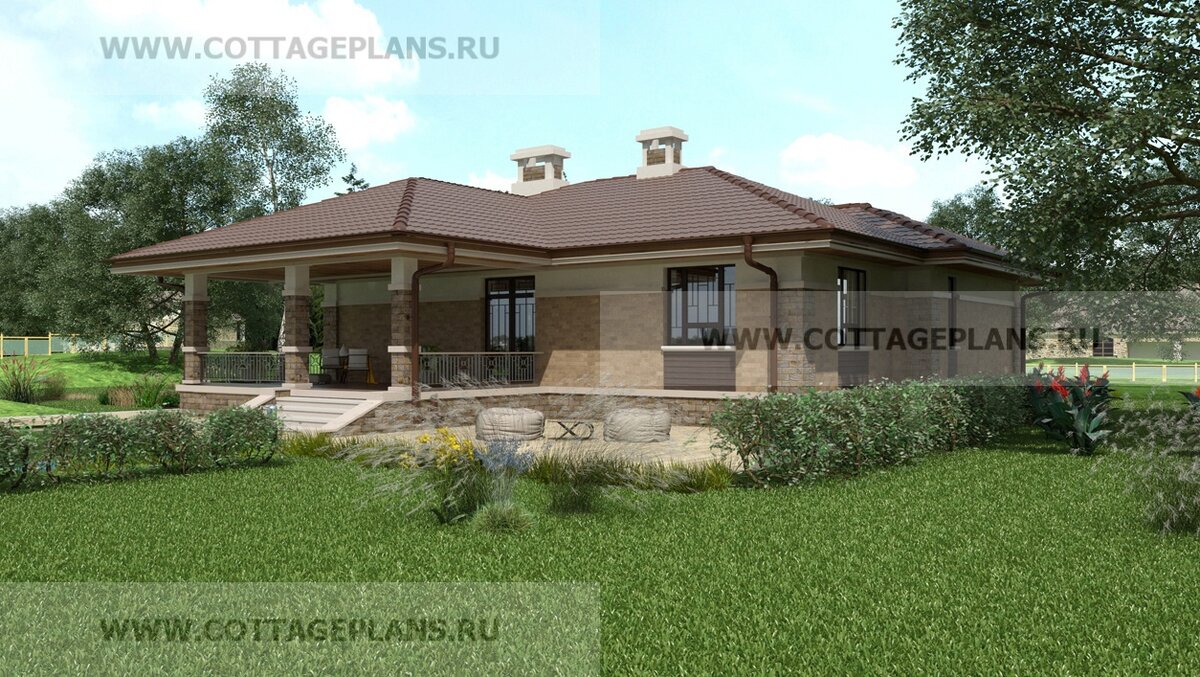 Фасады дома. Источник фото: https://www.cottageplans.ru