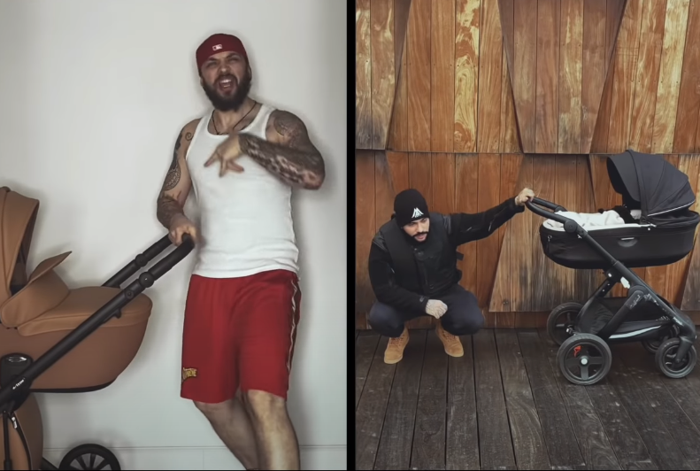 Кадр из видео "Папа качает"