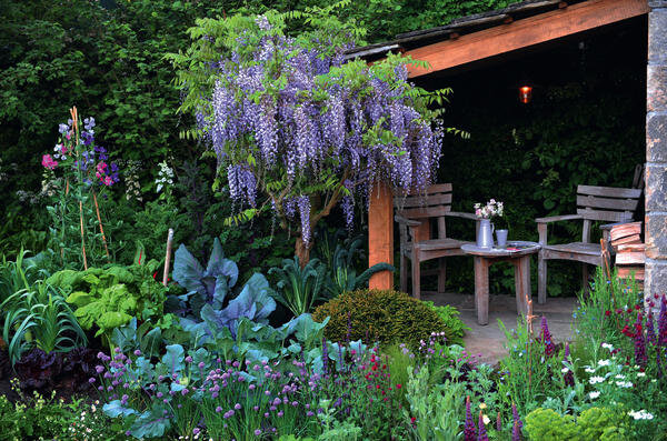 1. С грядки на клумбу
Многие огородные культуры настолько красивы и фактурны, что из них можно составлять декоративные клумбы или просто добавлять в цветники с многолетниками. В первую очередь стоит обратить внимание на краснокочанную капусту, грюнколь, пурпурные сорта кольраби, китайскую капусту, шнитт-лук, порей, мангольд, ревень, различные сорта салата и базилик.

1. Многие огородные культуры настолько красивы и фактурны, что из них можно составлять декоративные клумбы или просто добавлять в цветники с многолетниками

Для вертикального озеленения можно использовать душистый горошек и фасоль, а из кудрявой петрушки получаются отличные бордюры.
ЗакрытьAds by 
