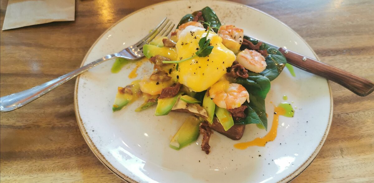 Моё фото. Бриошь с креветками.