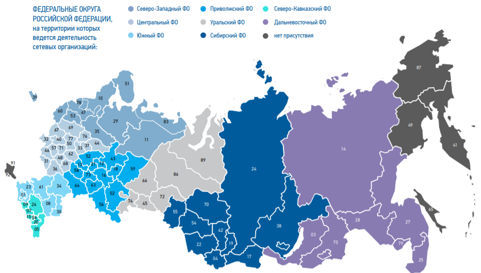 Северные сети москва. Регионы присутствия. Регионы присутствия компании. Карта МЭС Россетей.