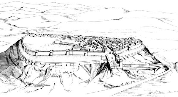 Лахиш во времена Синаххериба. Реконструкция.