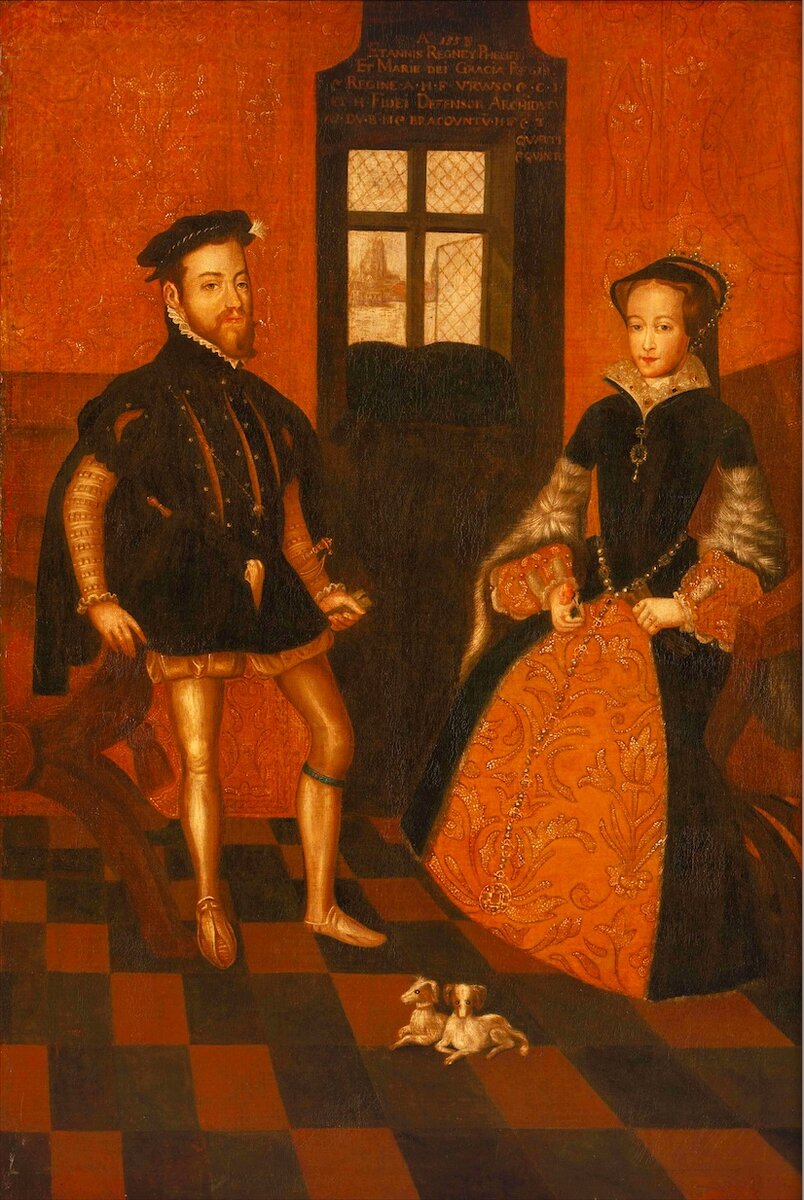 Филипп II и Мария Тюдор. Источник: commons.wikimedia.org