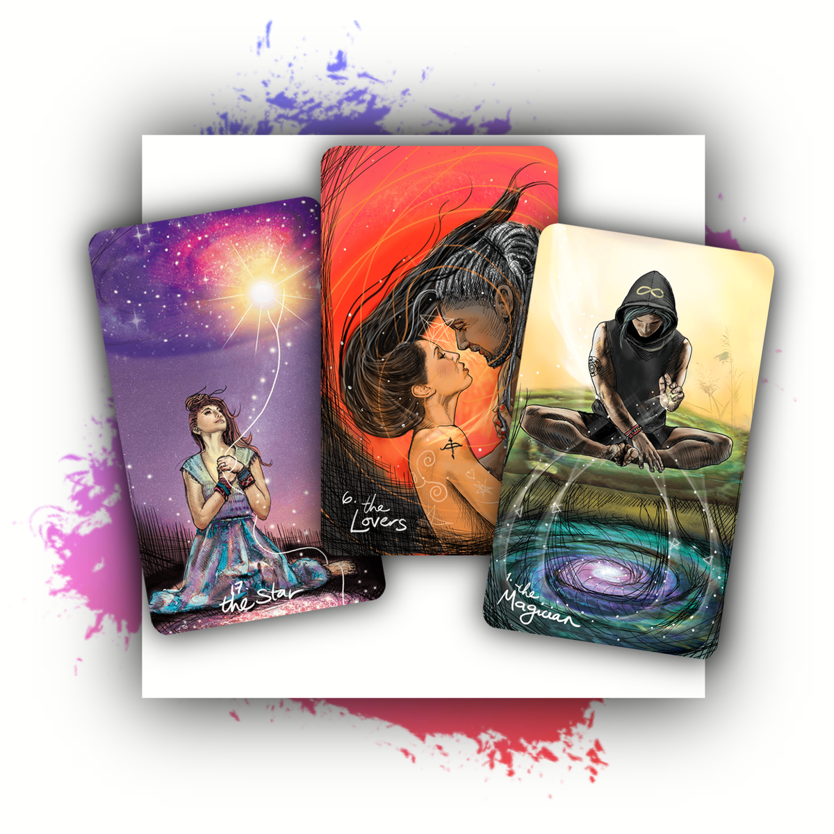 Для иллюстрации расклада я использую репродукции колоды Таро Светлого Провидца.