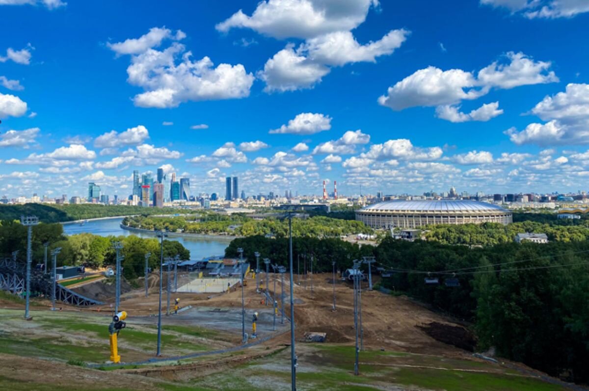    Почти готов. На Воробьевых горах появится спорткомплекс с канатной дорогой