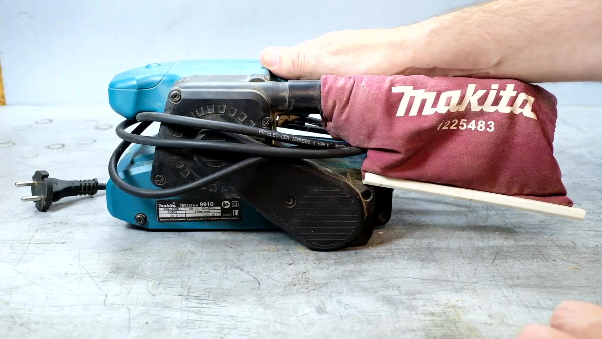 Инструмент моей мастерской. ЛШМ Makita 9910 -маленькая да удаленькая