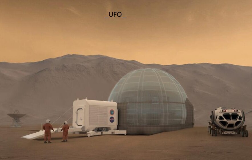  Mars Ice Home - Эксперты НАСА придумали для Марса надувные ангары, защищенные водяным слоем