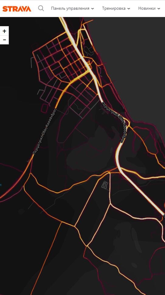 Так выглядит на карте Strava местность в Греции, где я бегал. Кстати, за время отпуска в Греции я пробежал на утренних зарядках ровно 42,195 - классическую марафонскую дистанцию. Весьма символично, я считаю.