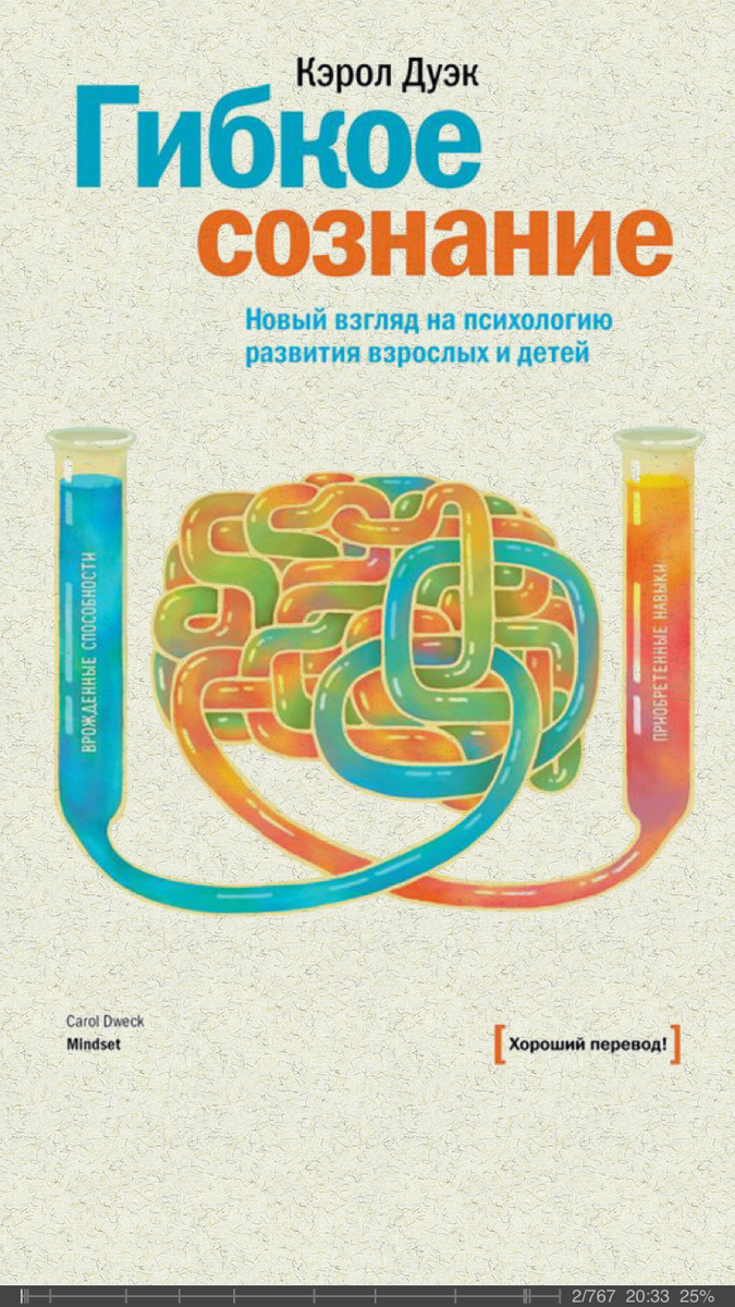Эти мысли я подчерпнула в книге Кэрол Дуэк «Гибкое Сознание»