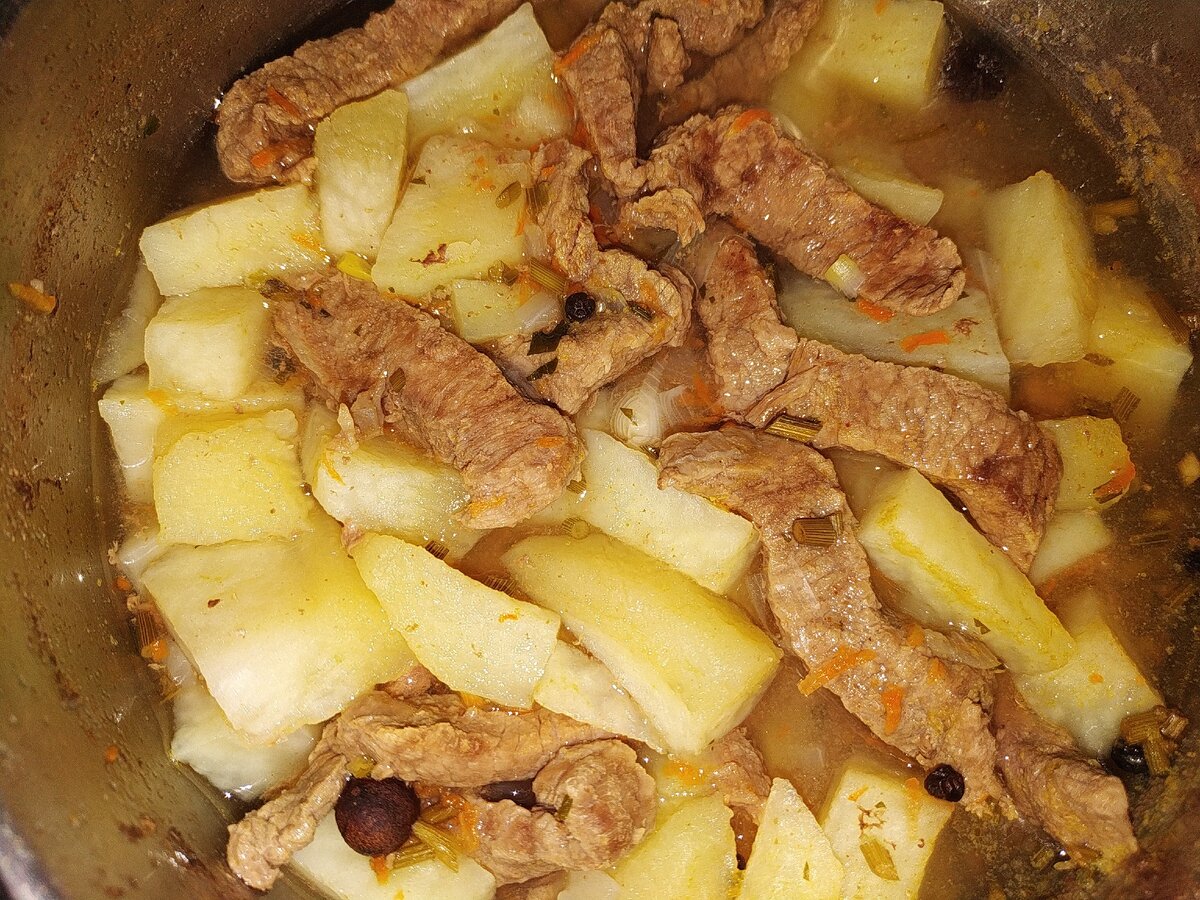 Мясо с говядиной