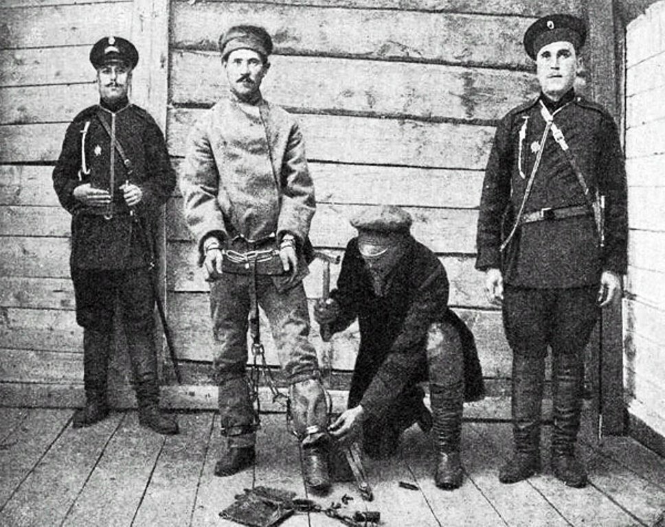 Приговоренный к каторге, фото XIX в.