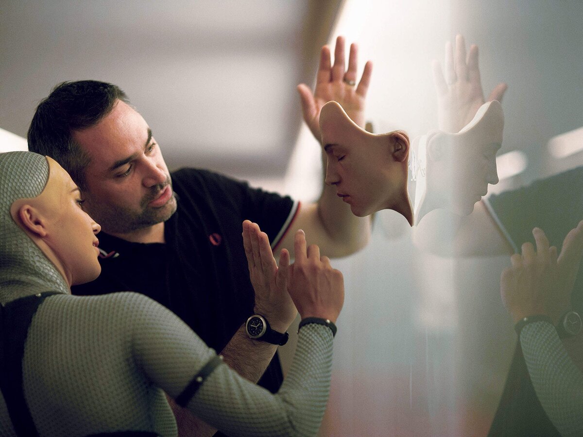 Алекс Гарланд на съемках