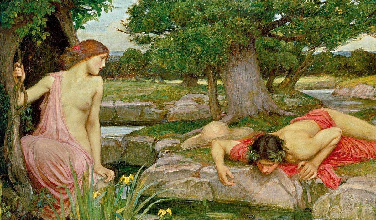 Джон Уильям Уотерхаус, "Эхо и Нарцисс"