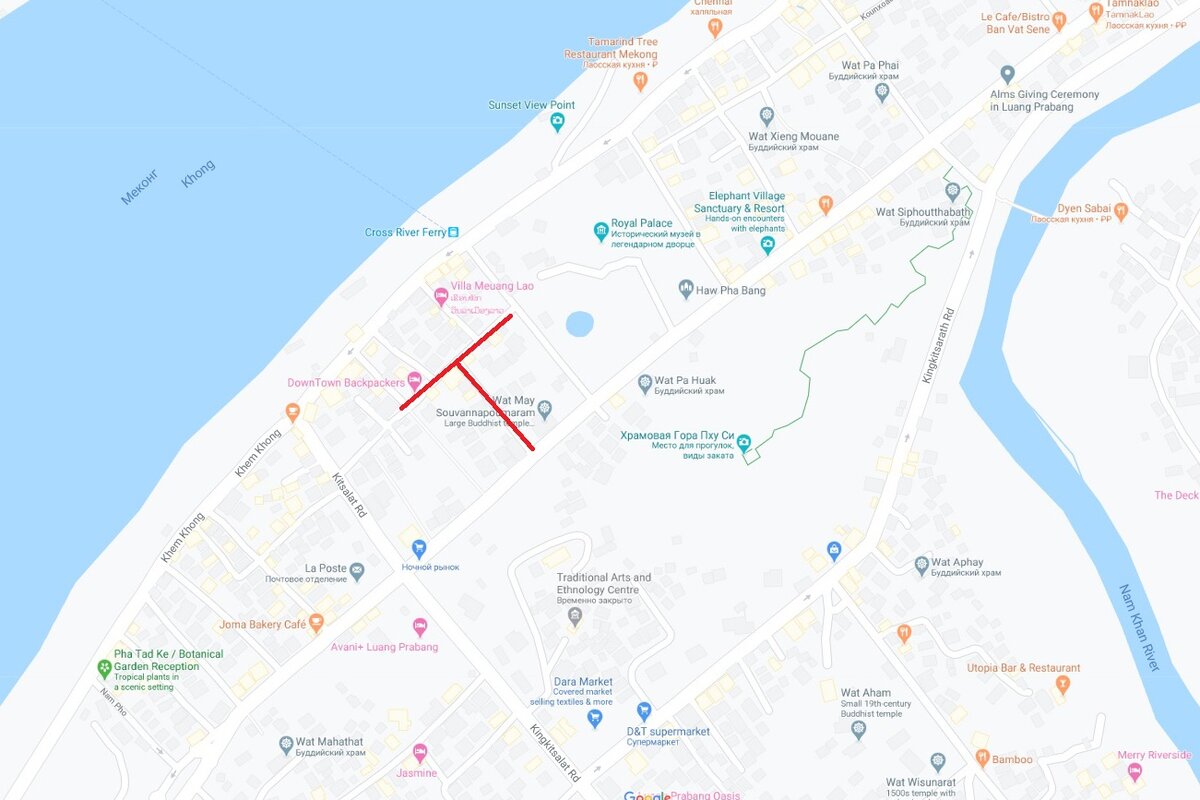 месторасположение рынка отмечено красным крестом