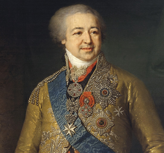Князь А.Б. Куракин, Владимир Боровиковский, 1802. (сс) Wikimedia Commons. Деталь.