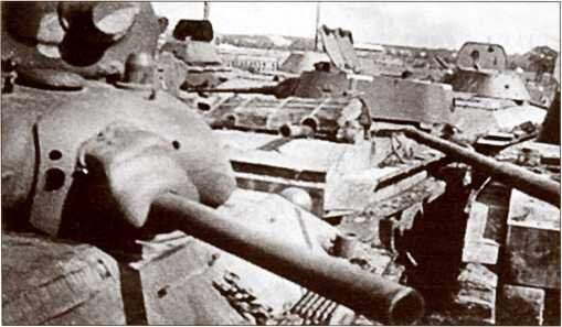 Подбитые Т-34 5-й танковой дивизии, район Алитуса