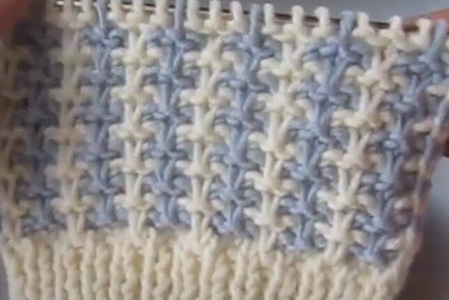 Двухцветный узор